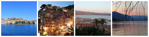 Rejsebeskrivelser fra Elba, Alba, Toscana, Cinque Terre...