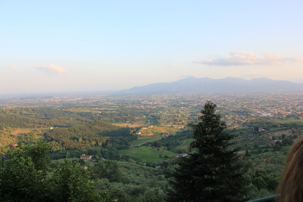 udsigt fra byen Matraia over Lucca