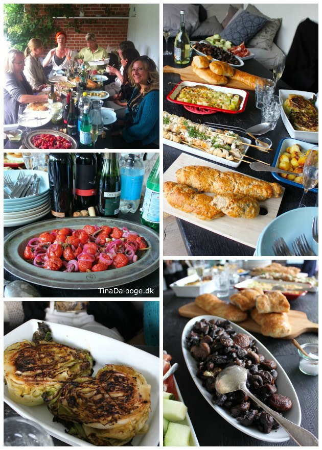 Sommermad serveret til en sommerfest på terrassen Tina Dalbøges kreative blog