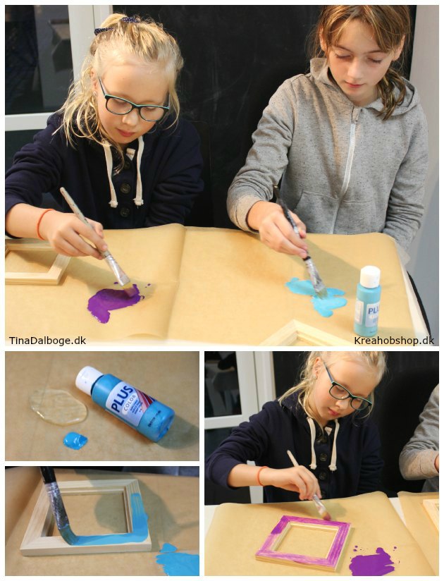 gaver børn kan lave bordskåner malet med porcelænstuscher