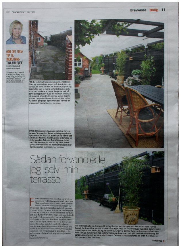 Min terrassens forvandling er i Jyllands-Posten i dag